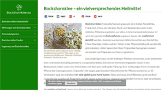 Desktop Screenshot of bockshornklee.eu
